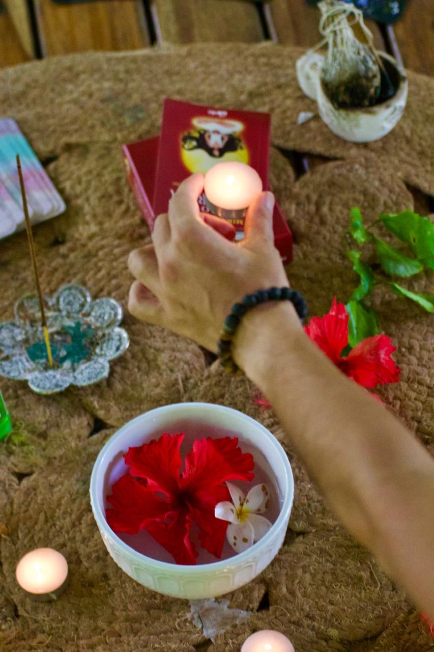 Ceremony ritual detail at Al Deck