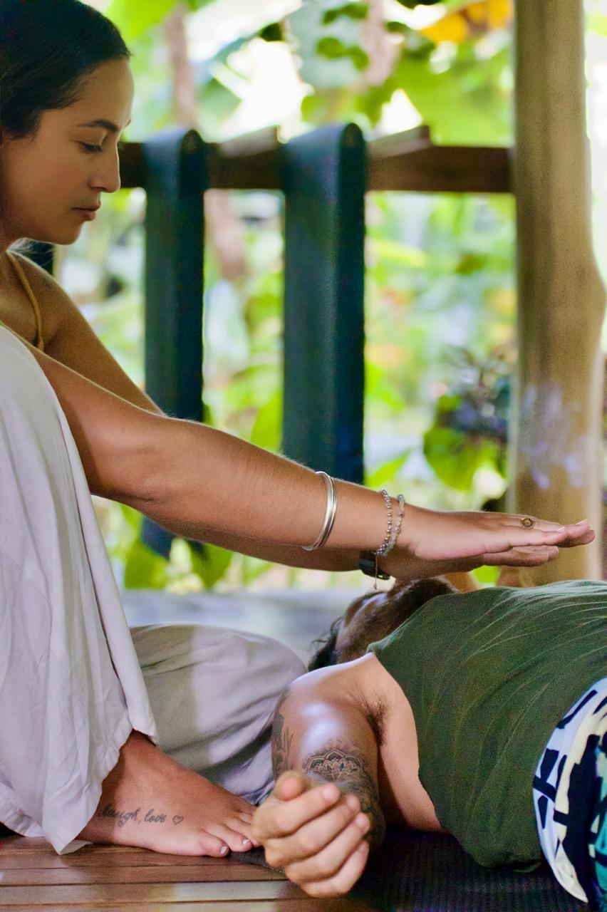 Reiki session at Al Deck